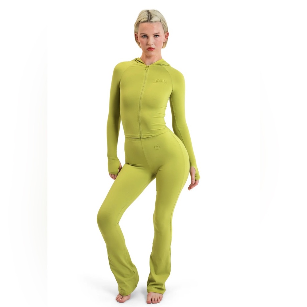 Body by Raven Tracy Body Basics Hoodie + Pants Size S - Honeydew Yellow